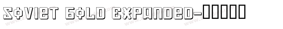 Soviet Bold Expanded字体转换